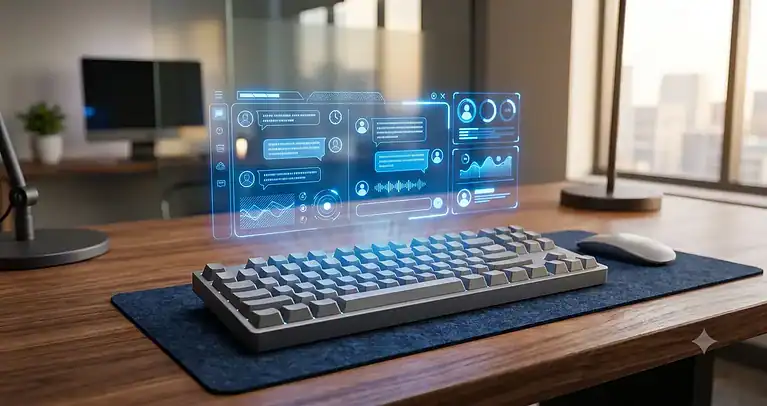 Pessoa digitando no teclado ilustrando como fazer um prompt para chatgpt